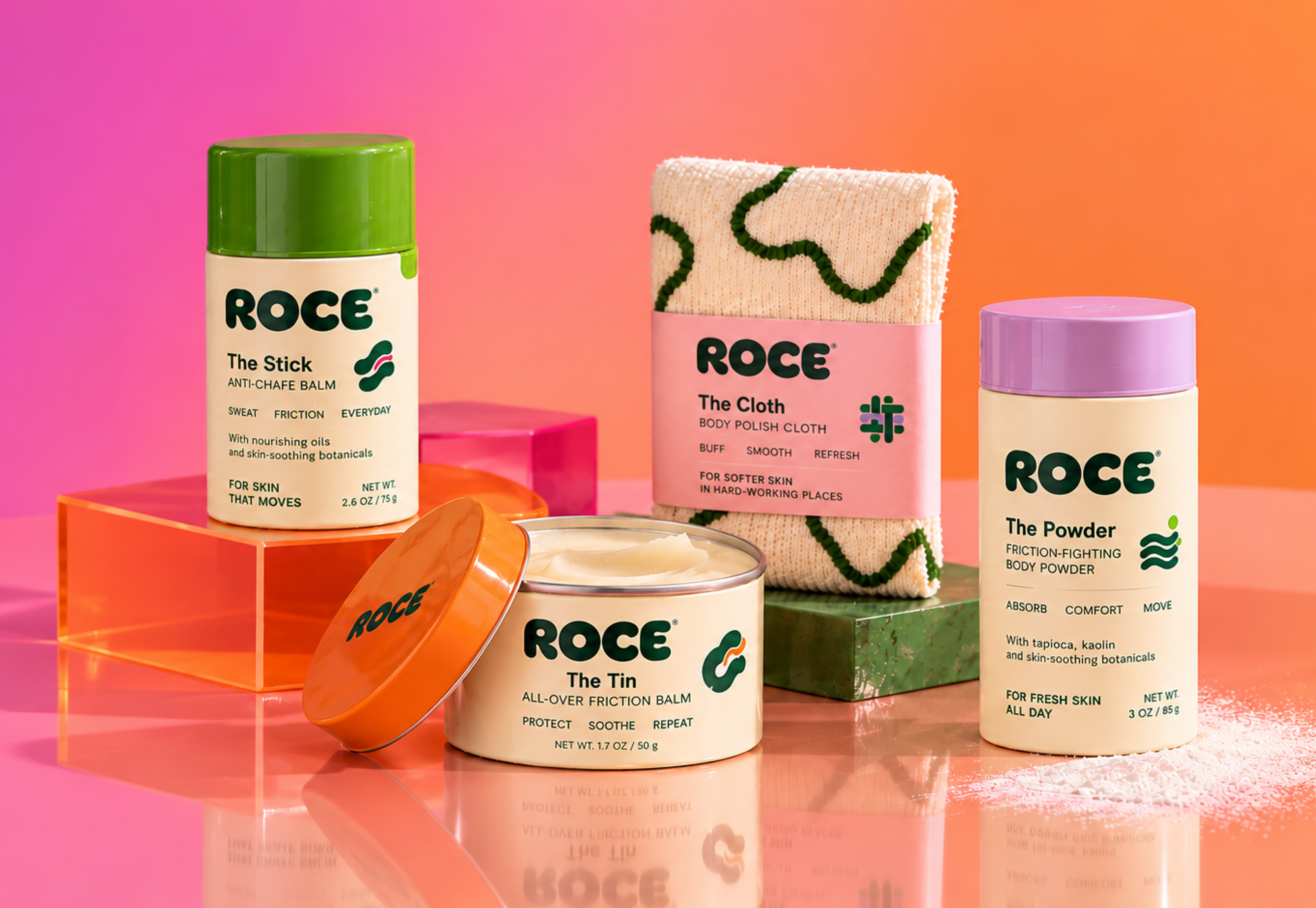 ROCE, brand and packaging imagery